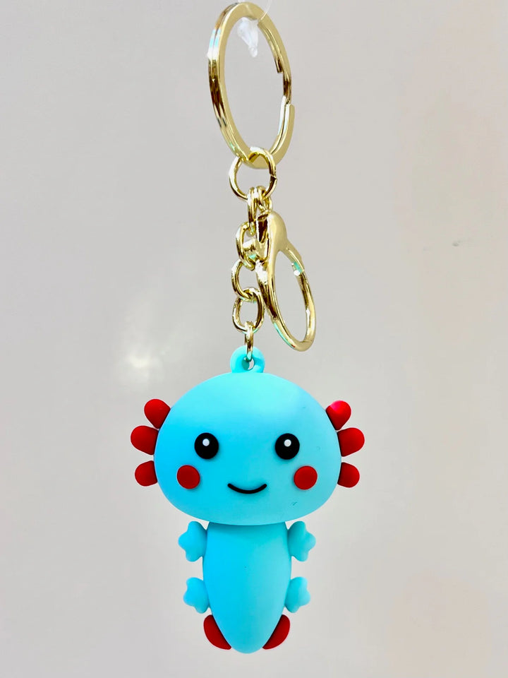 Axolotl Figurine Key Charm