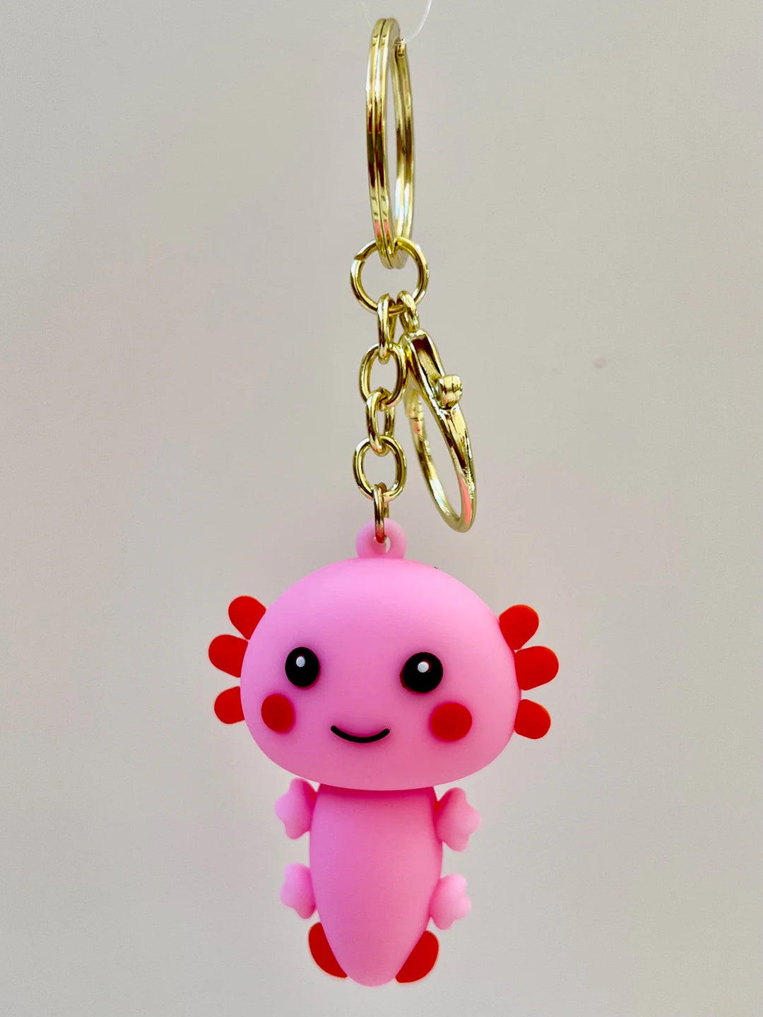 Axolotl Figurine Key Charm