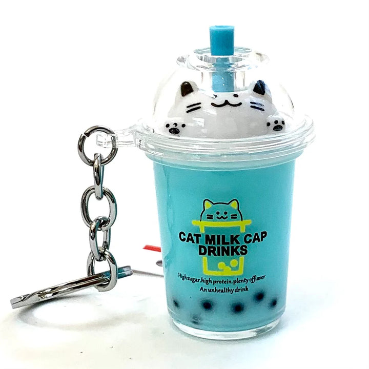 Cat Boba Tea Charm
