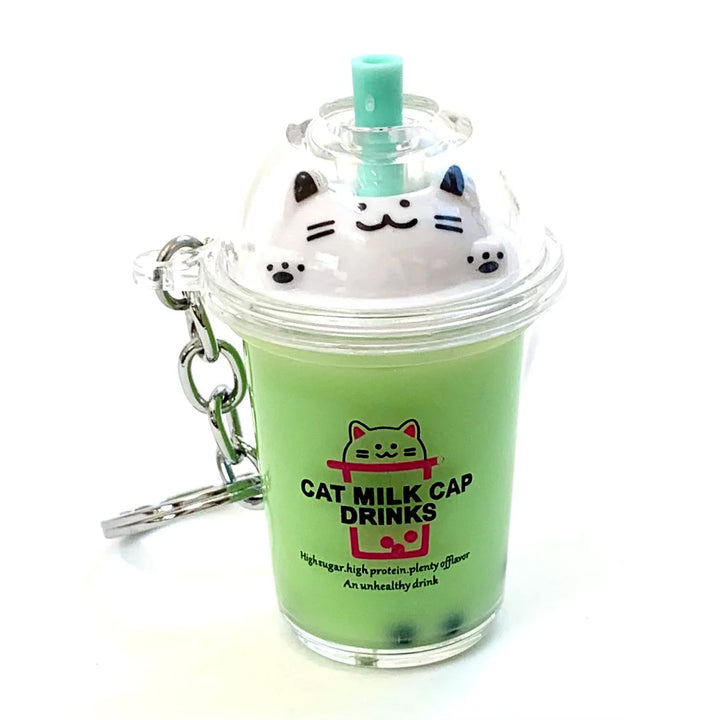 Cat Boba Tea Charm