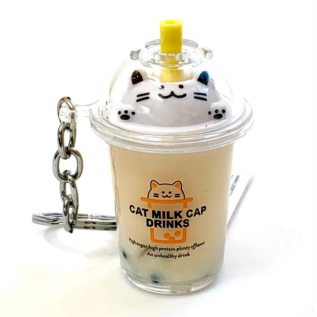 Cat Boba Tea Charm
