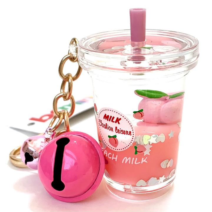 Peach Milk Floaty Key Charm
