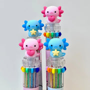 Axolotl 10-Color Retractable Ball Point Pen
