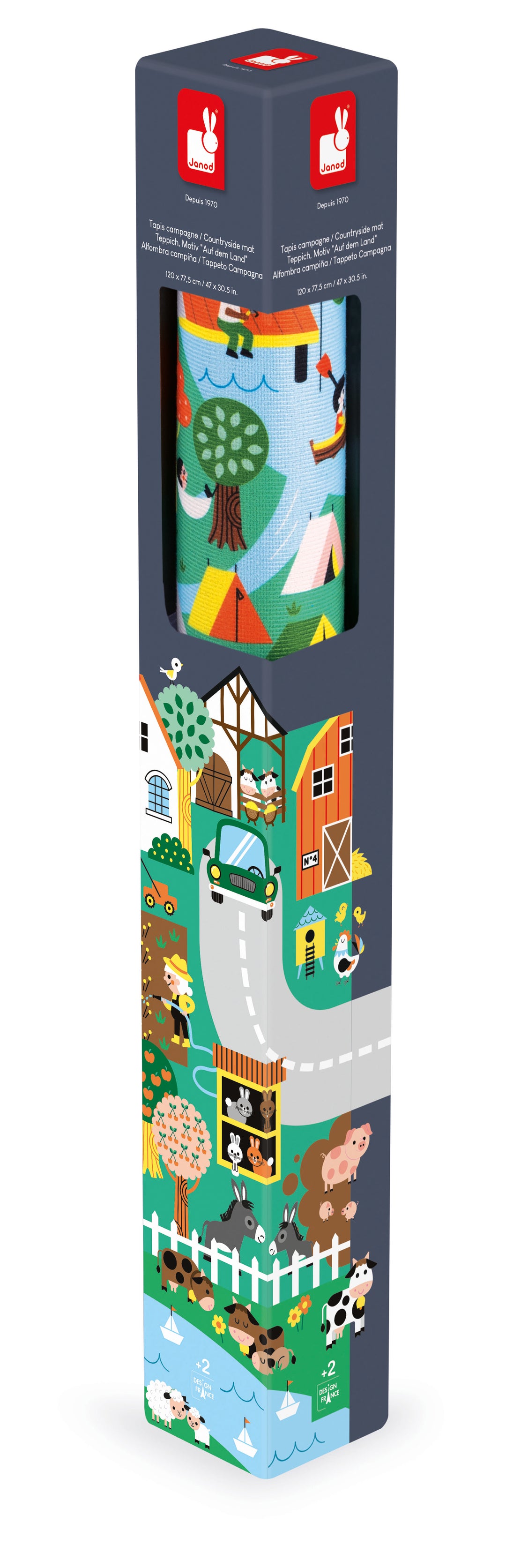 Play Mat with Circuit - Countyside - Cross Roads | Janod - LOCAL PICK UP ONLY