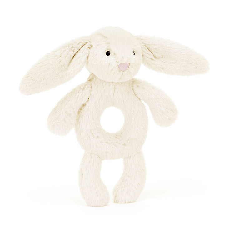 Bashful Cream Bunny Ring Rattle | Jellycat