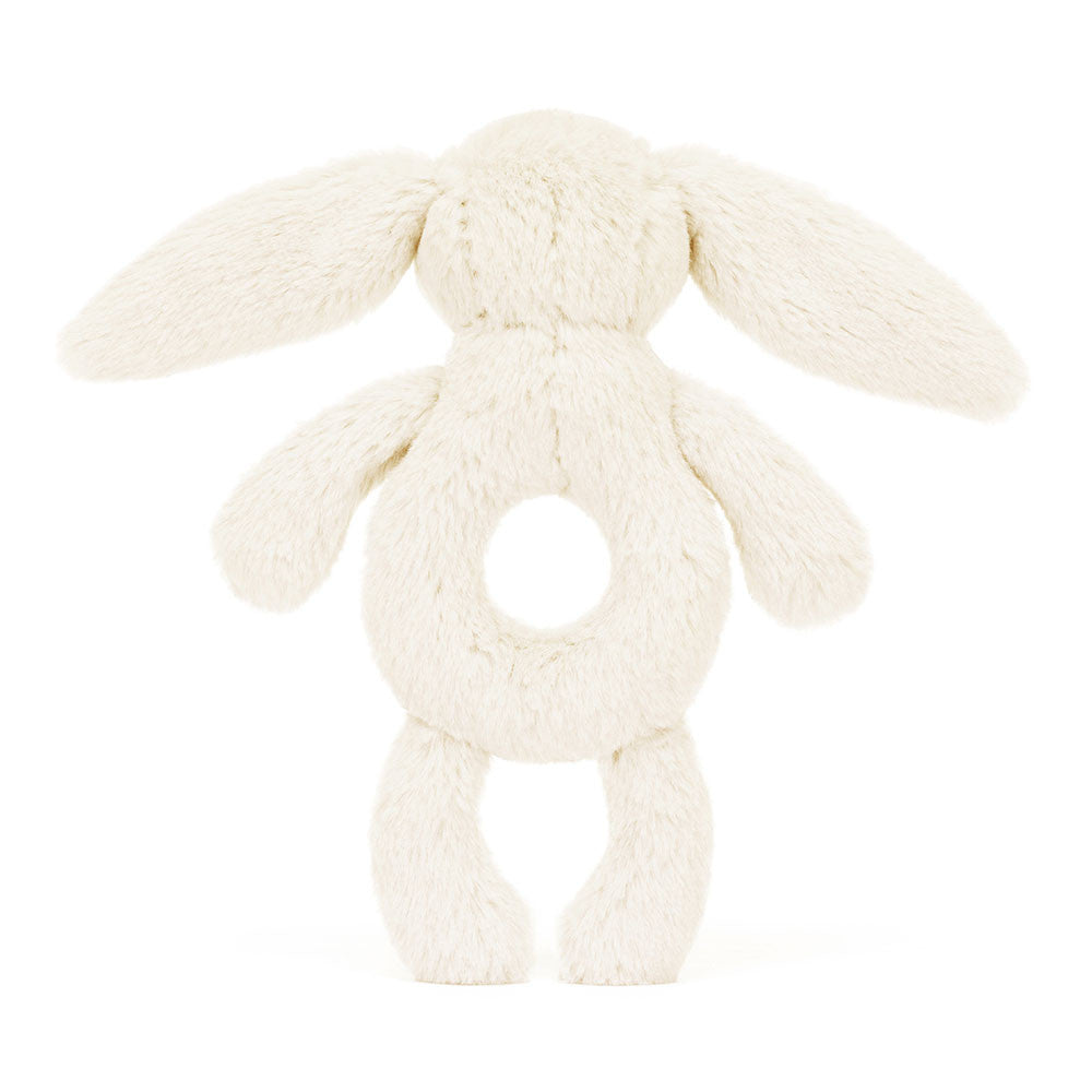 Bashful Cream Bunny Ring Rattle | Jellycat