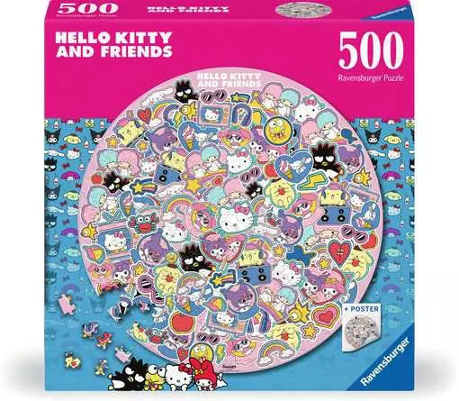 Hello Kitty and Friends - 500pc Round Puzzle | Ravensburger