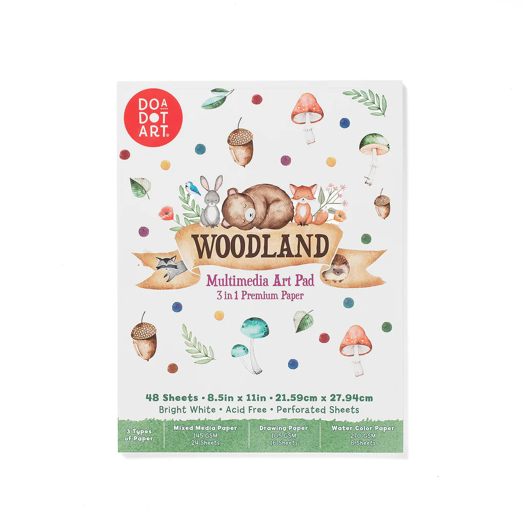 Woodland 3-in-1 Mixed Media Art Pad | Do A Dot