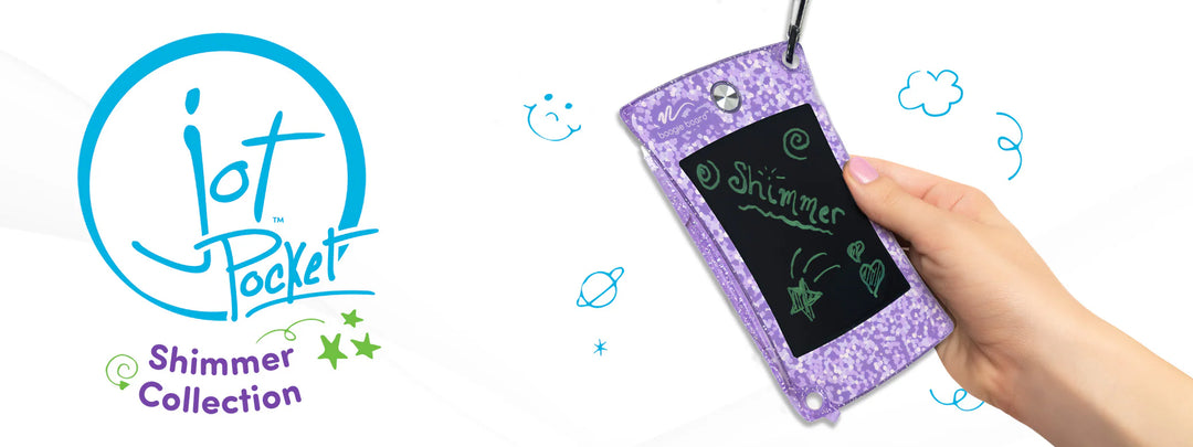 Purple Jot Pocket Writing Tablet - Shimmer Collection | Boogie Board