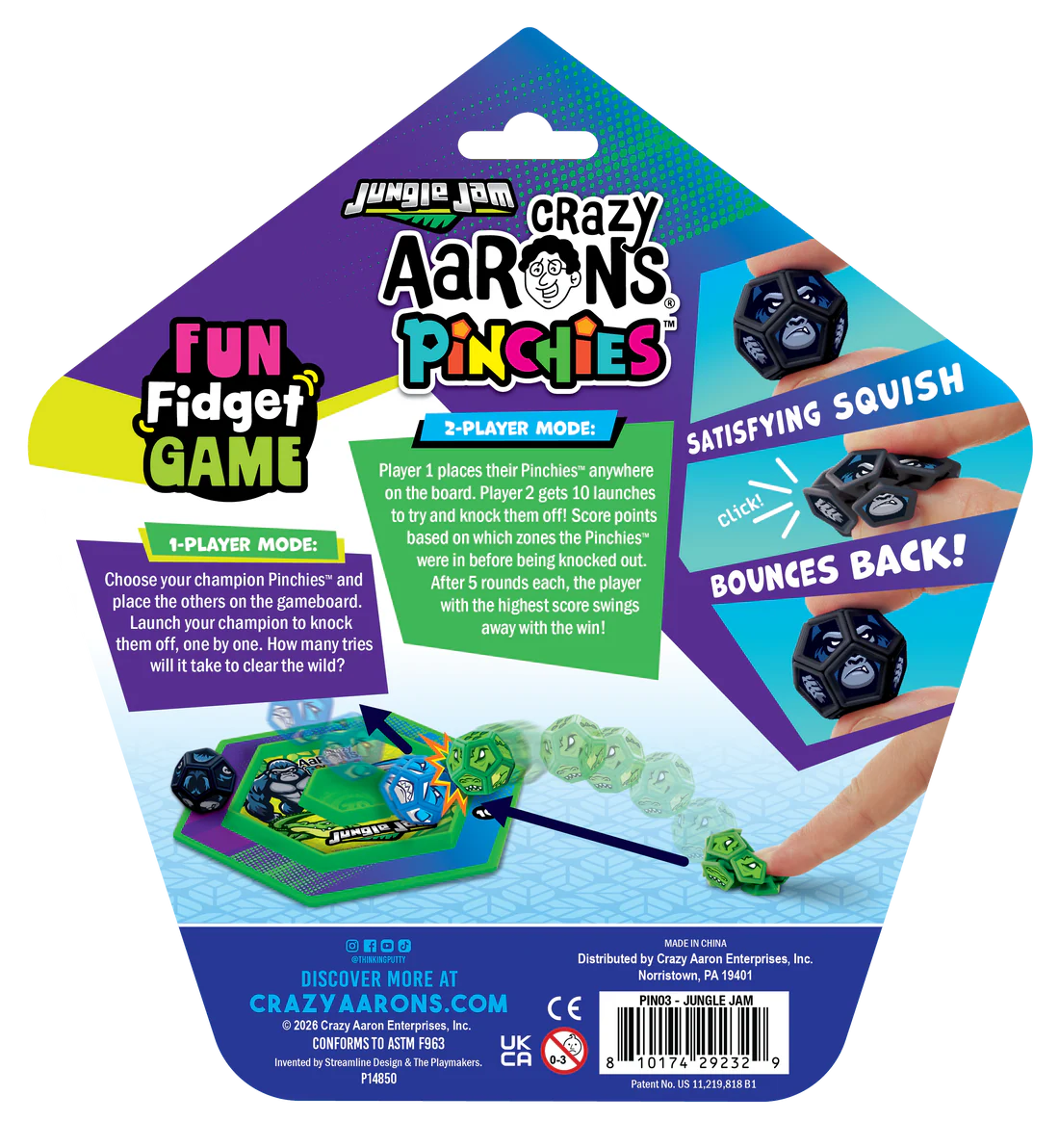 Pinchies - Jungle Jam | Crazy Aarons