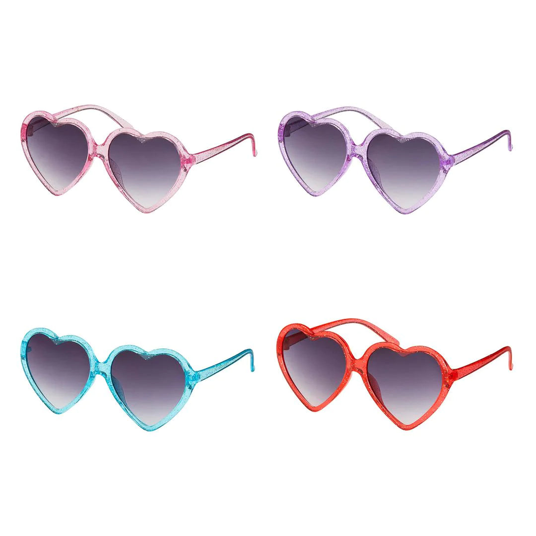 Glitter Heart - Kid Sunglasses | Blue Gem