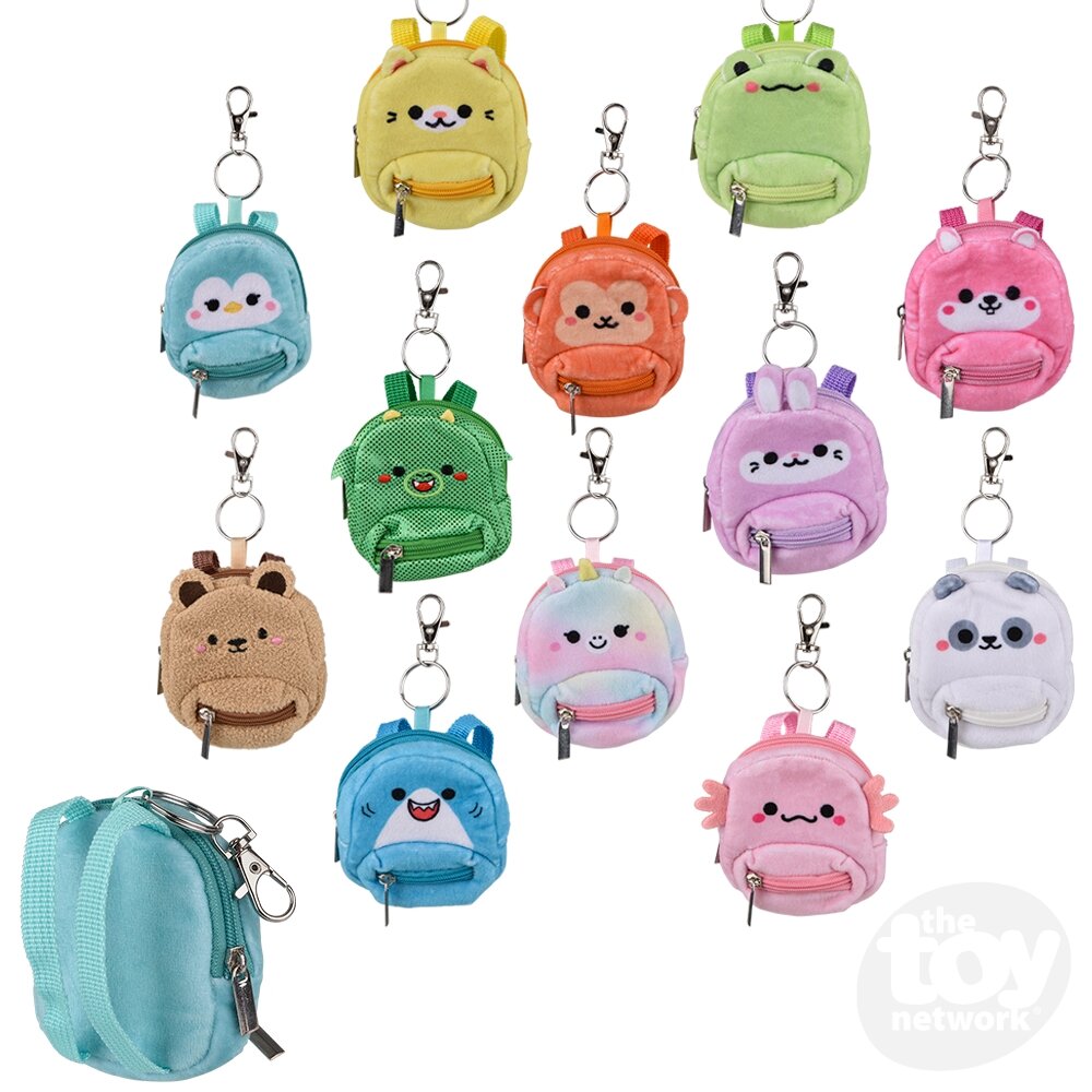 Blind Bag Mini Kawaii Plush Backpack Clip On | The Toy Network