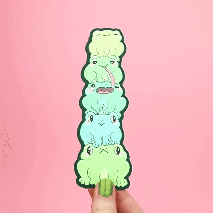 Funny Frog Butts Bookmark | Turtle's Soup