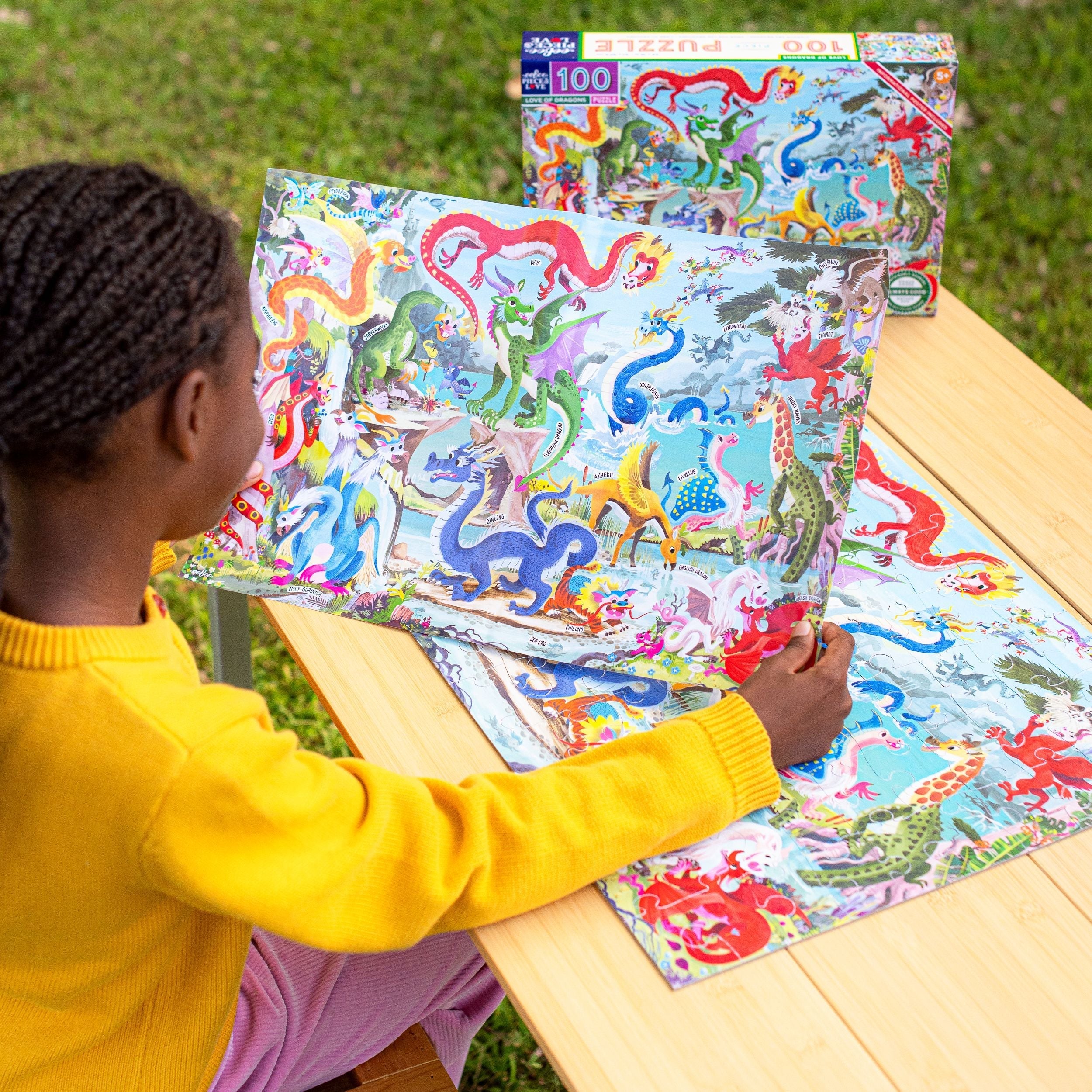 Love of Dragons 100 Piece Puzzle | eeboo