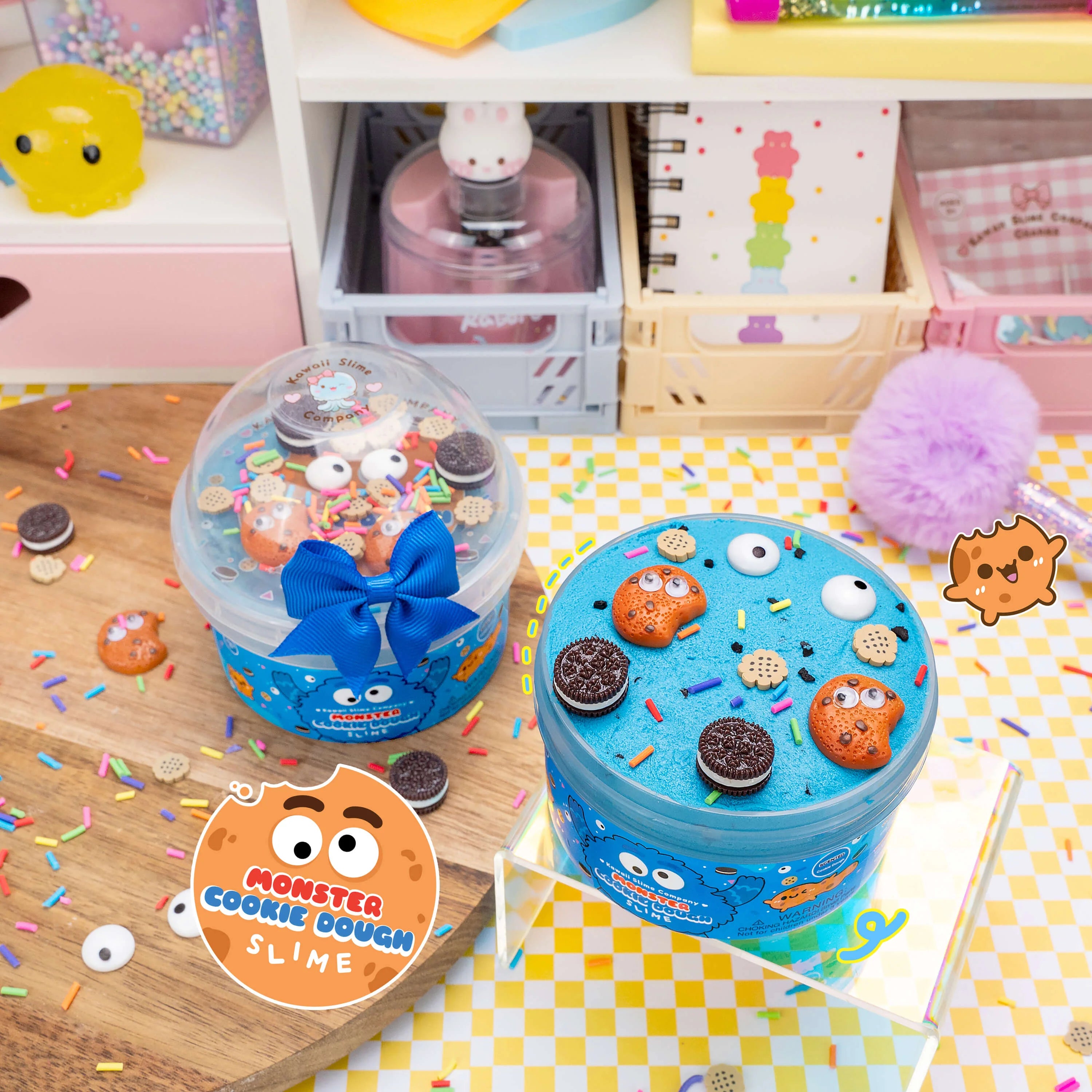 Monster Cookie Dough Signature Dome™ Slime | Kawaii Slime Company