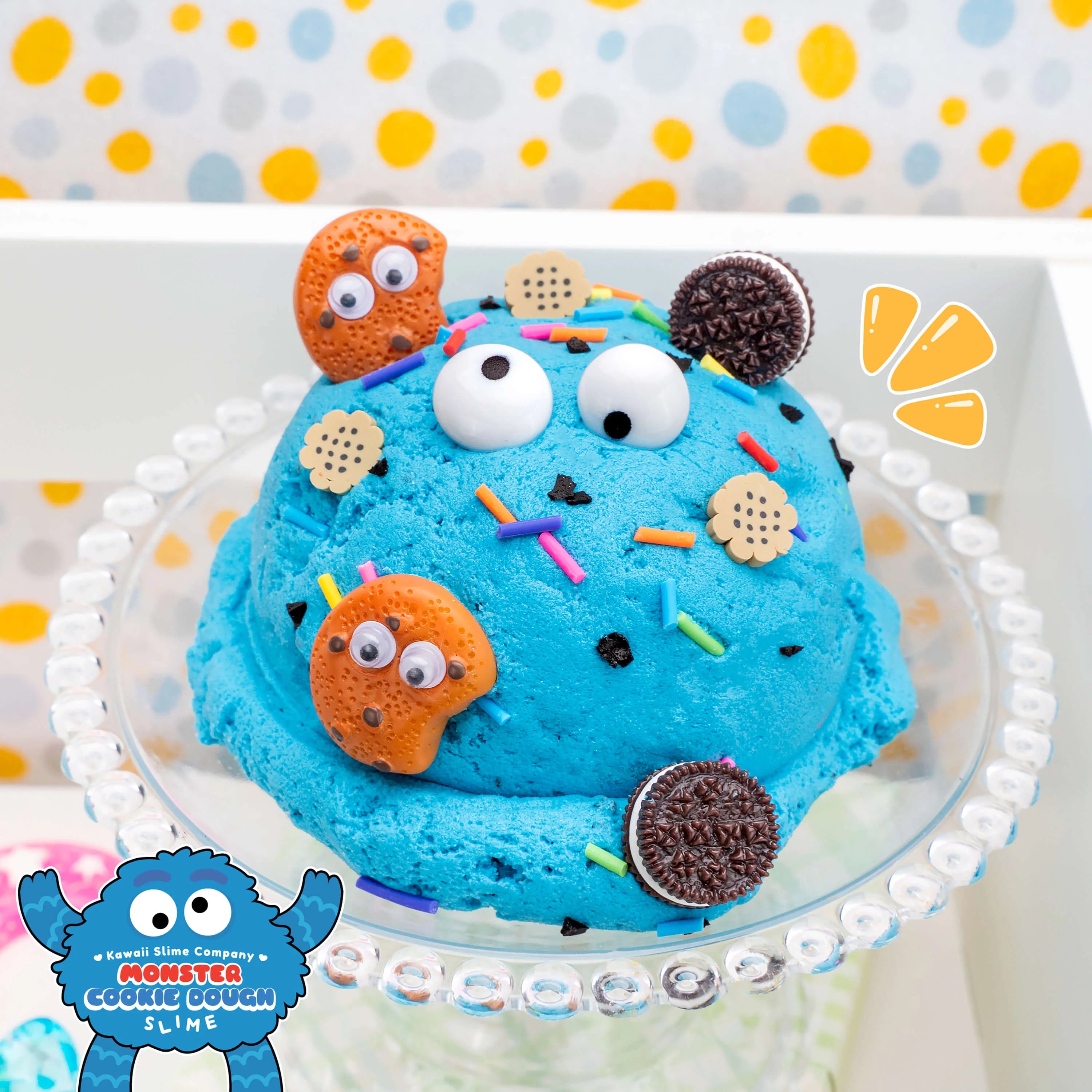 Monster Cookie Dough Signature Dome™ Slime | Kawaii Slime Company