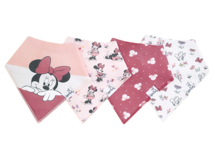 Minnie Mouse Bandana Bib Set - Copper Pearl