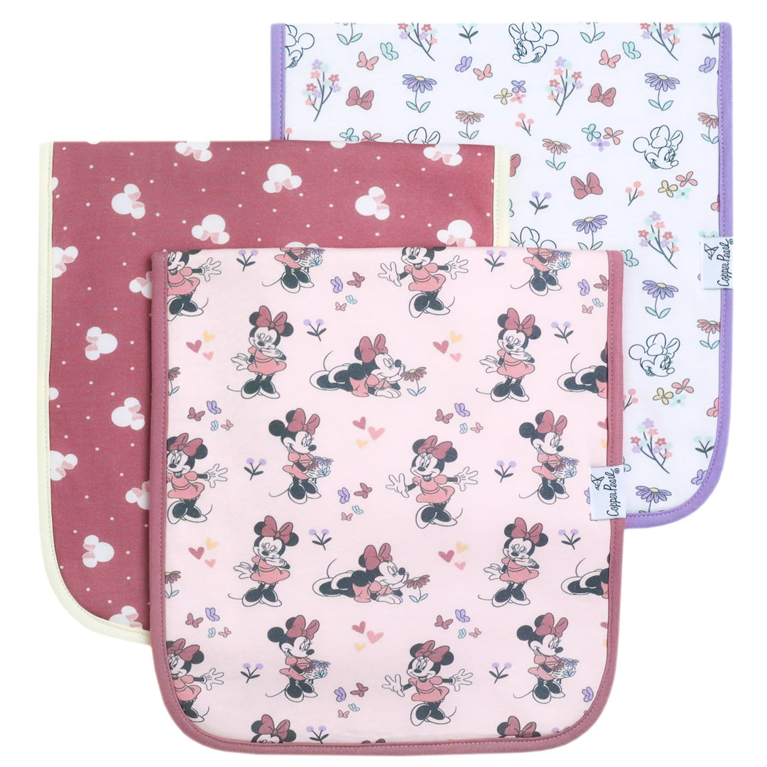 Minnie Mouse Burp Cloth Set - Copper Pearl