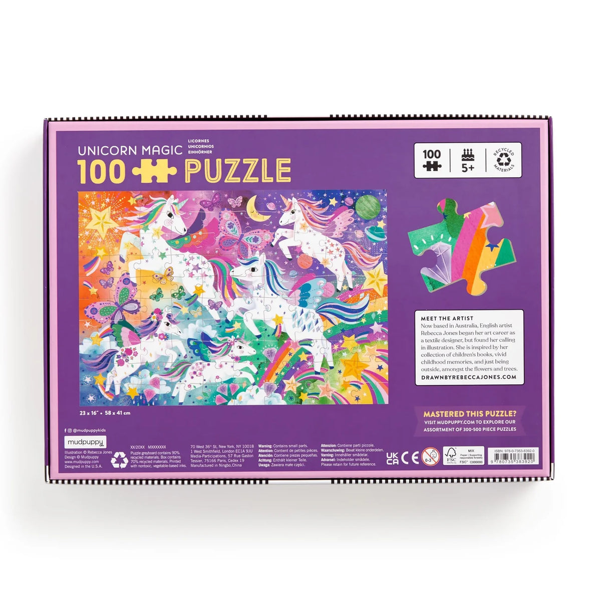 Unicorn Magic 100 Piece Puzzle | mudpuppy
