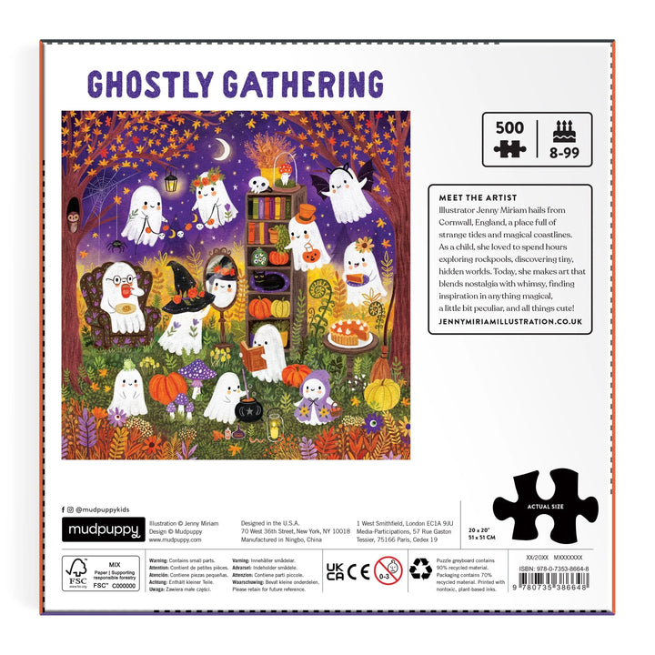 Ghostly Gathering Family Puzzle - 500 Piece | Mudpuppy
