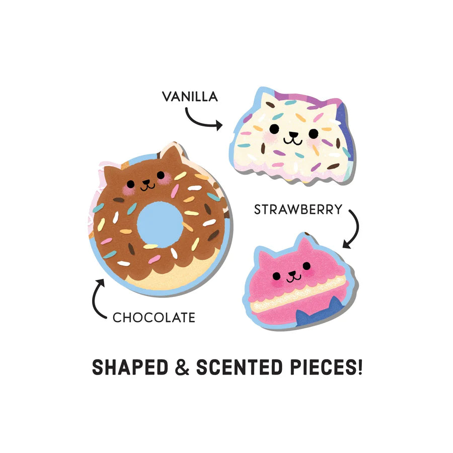 Scratch and Sniff Puzzle - Cat & Cafe - 50 pieces | mudpuppy