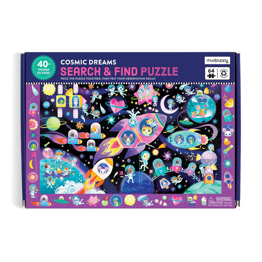 Cosmic Dreams 64 Piece Search & Find Puzzle | mudpuppy