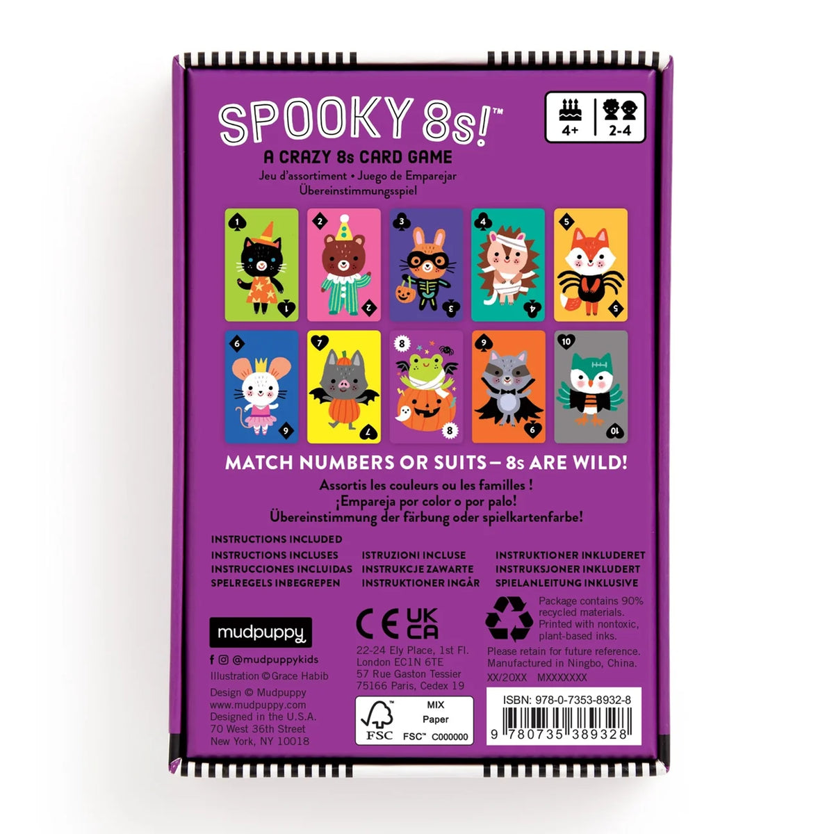 Spooky 8s! Card Game | mudpuppy