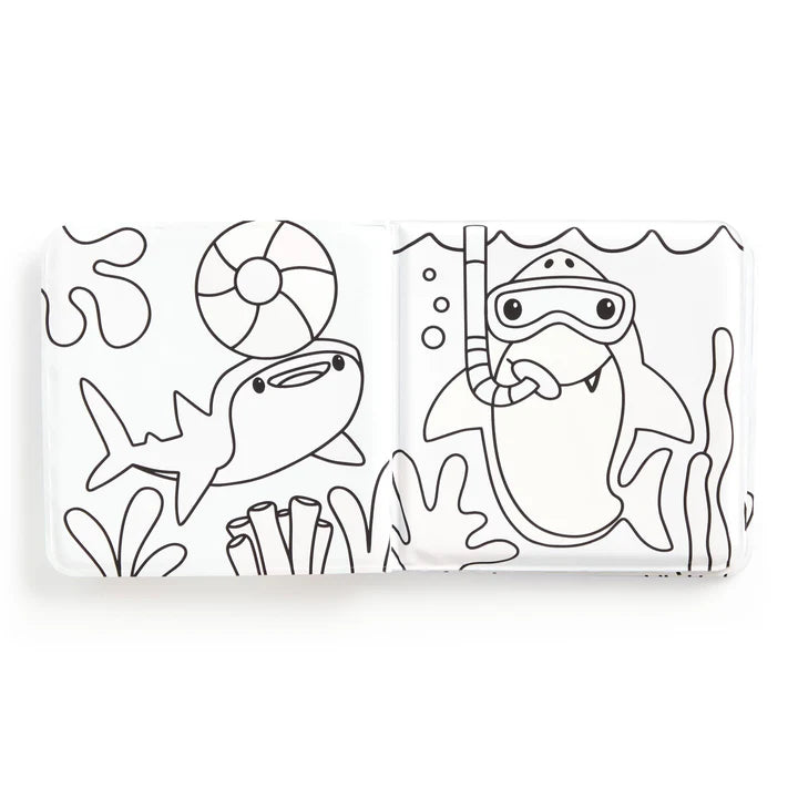 Shark Splash! Color Magic Bath Book | mudpuppy