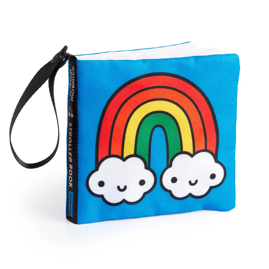 Rainbow World Crinkle Fabric Stroller Book | Mudpuppy