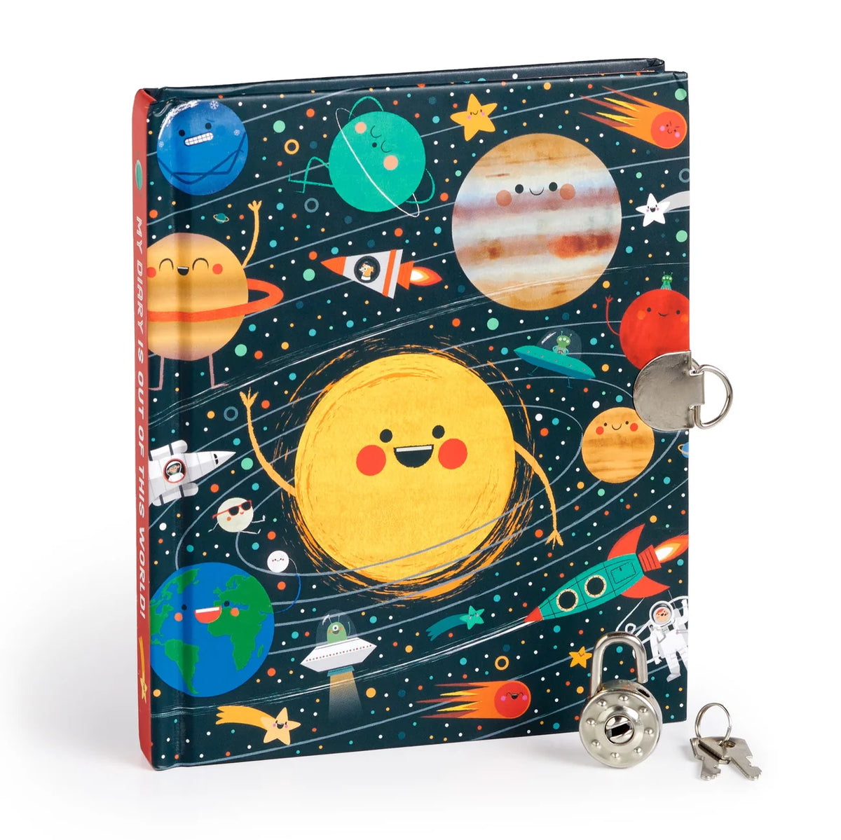 Solar System Locked Diary | mudpuppy