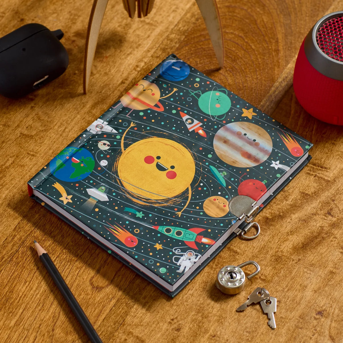 Solar System Locked Diary | mudpuppy