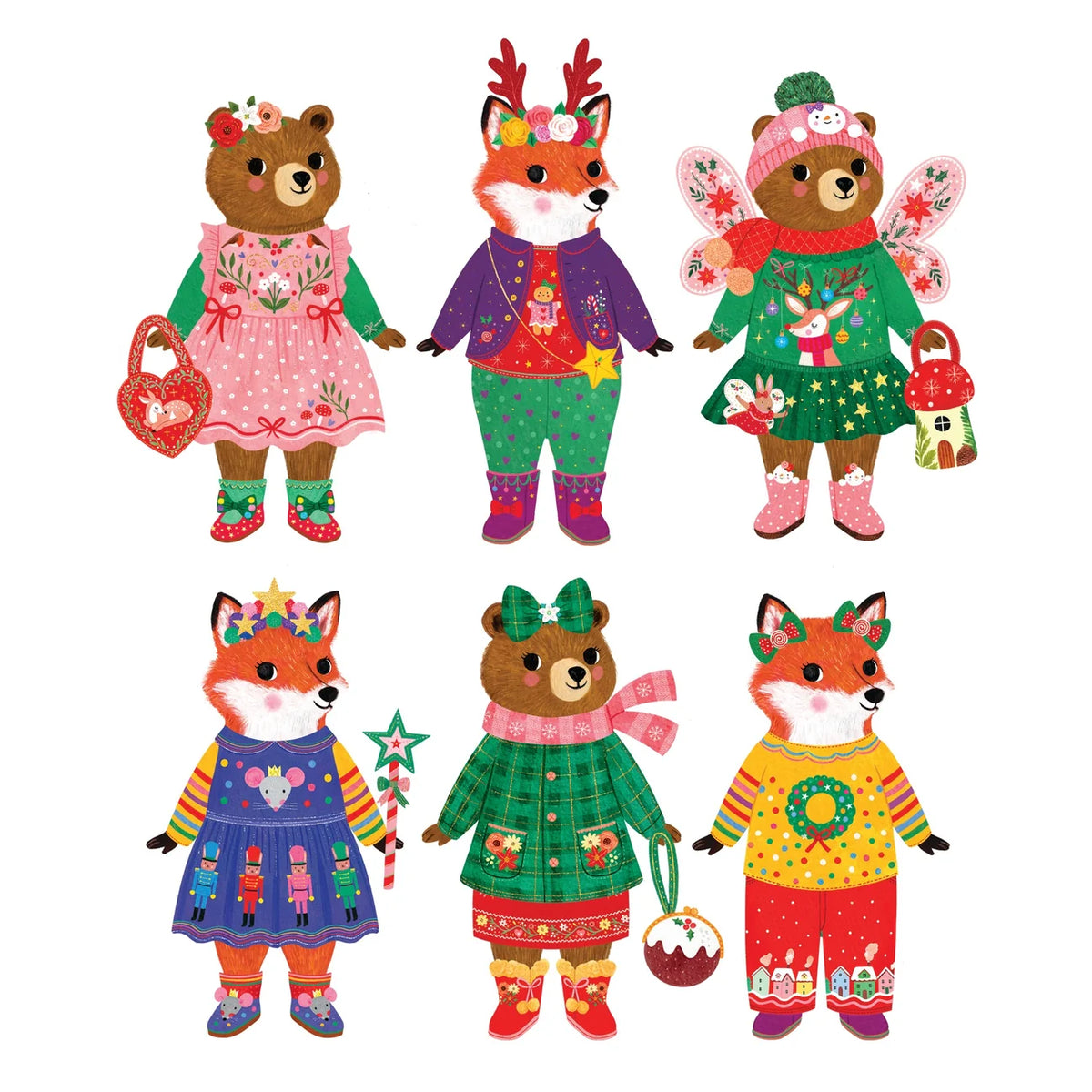 Merry Woodland Magnetic Dress-up | mudpuppy