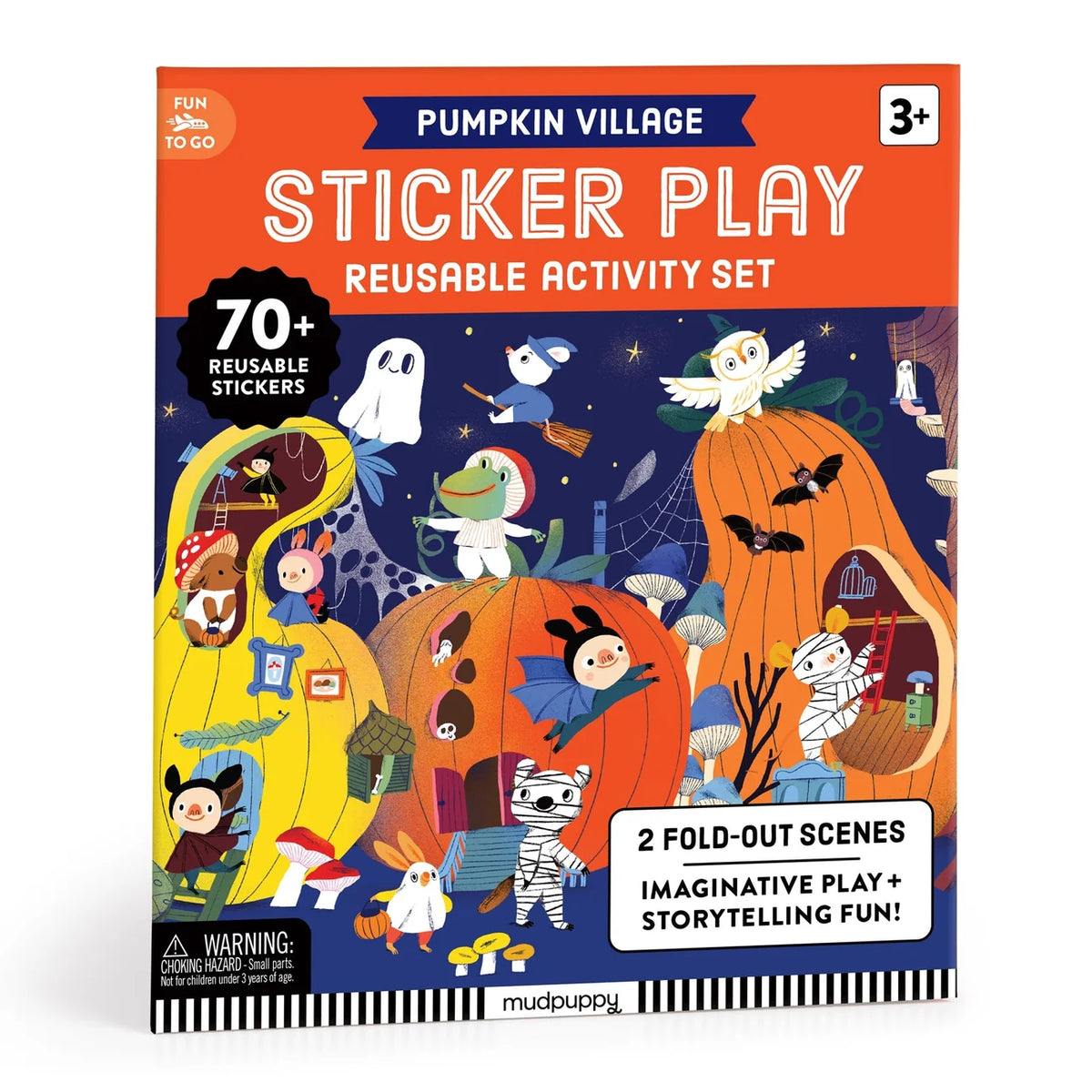 Pumpkin Village Sticker Play Reusable Activity Set | mudpuppy