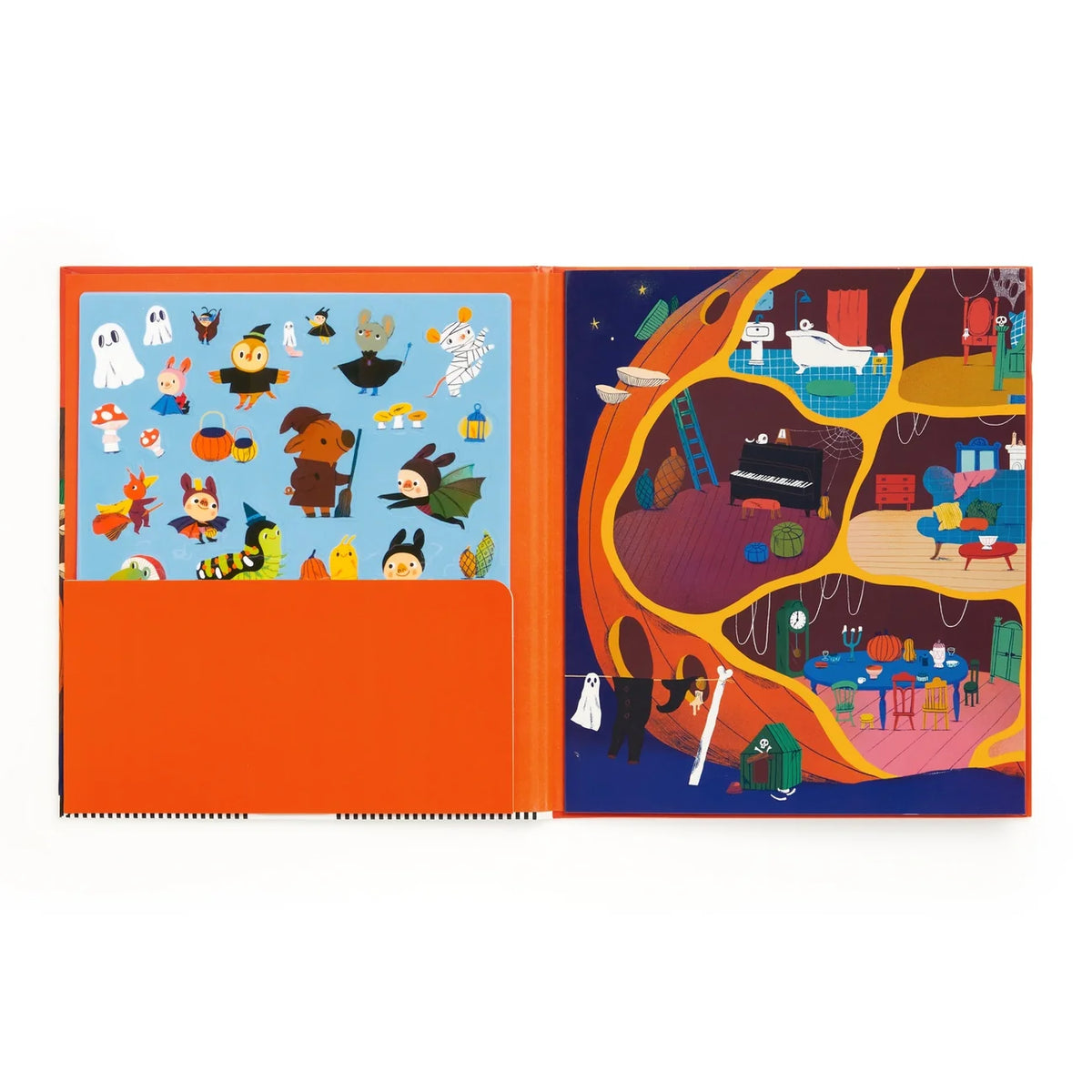 Pumpkin Village Sticker Play Reusable Activity Set | mudpuppy
