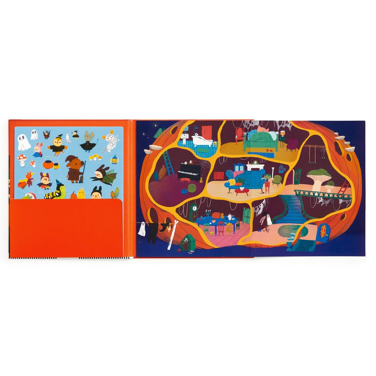Pumpkin Village Sticker Play Reusable Activity Set | mudpuppy