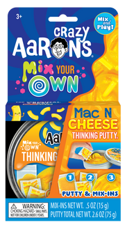 Mac & Cheese - Mix It Full Size 4" Thinking Putty | Crazy Aarons