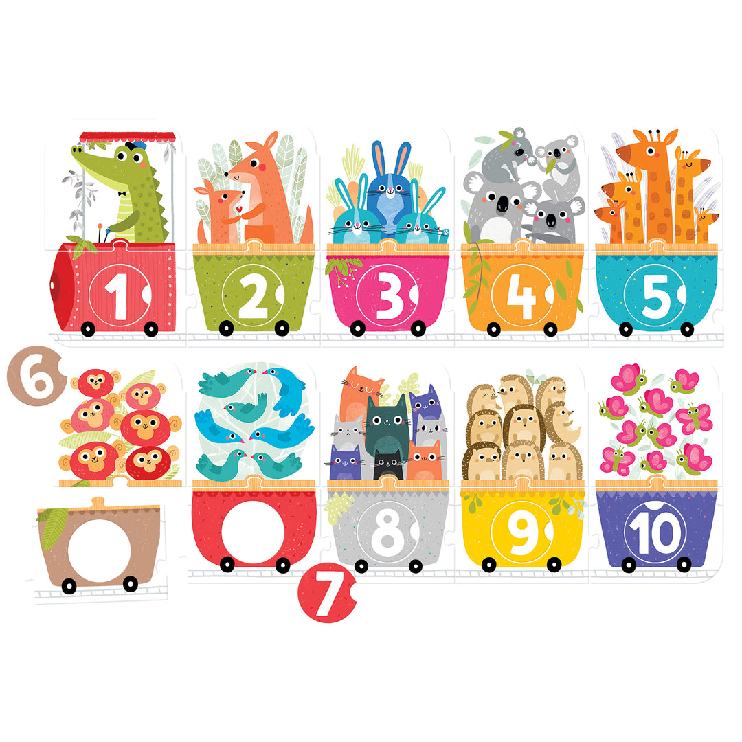 Make-a-Match Puzzle Number Train | Banana Panda