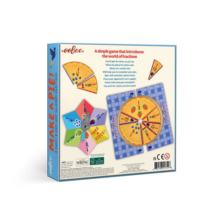 Make A Pie Fraction Game | eeboo