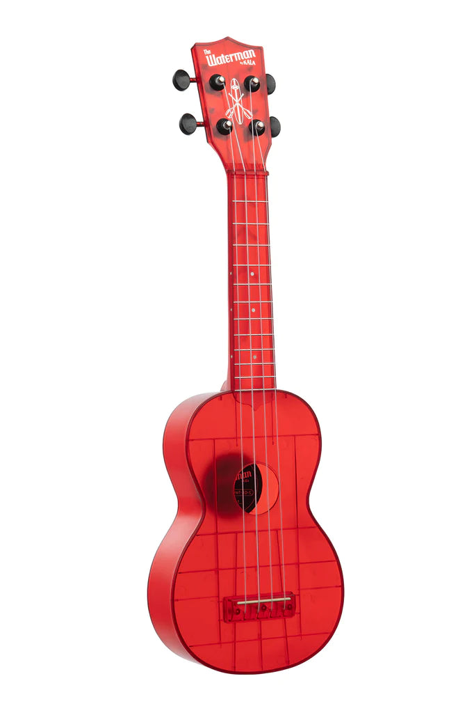 Side view of Maritime Red Transparent Soprano Waterman