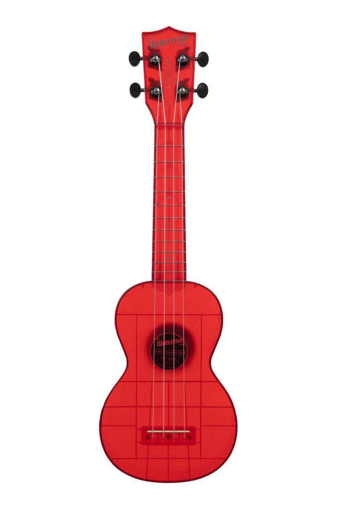 Front view of Maritime Red Transparent Soprano Waterman