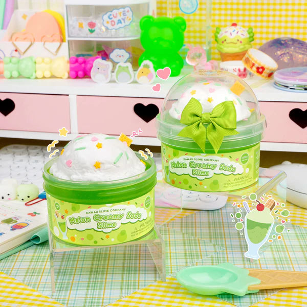 Melon Creamy Soda 2 Slimes in 1 | Kawaii Slime Company