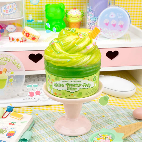 Melon Creamy Soda 2 Slimes in 1 | Kawaii Slime Company