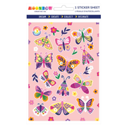 Meadow Butterflies Glossy Sticker Sheet | MoonBow