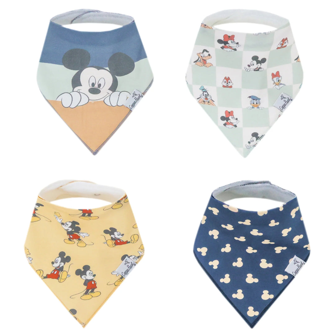 Mickey Mouse and Friends Bandana Bib Set - Copper Pearl