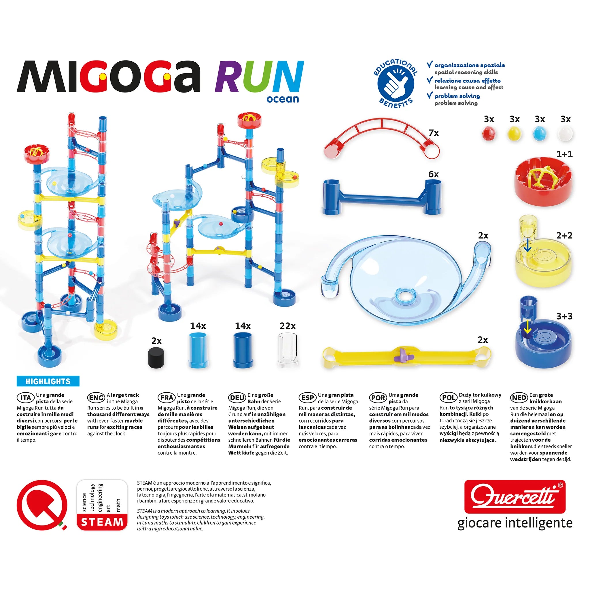 Migoga Marble Run Ocean | Quercetti - LOCAL PICK UP ONLY