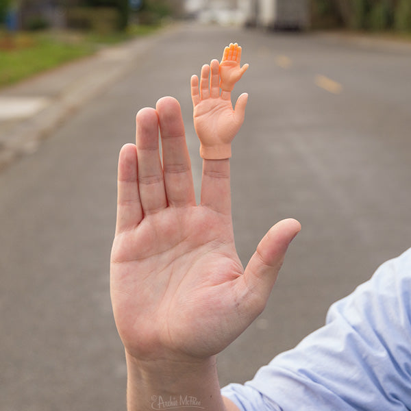 Mini Finger Hands on regular Finger Hand