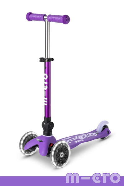 Micro Mini Deluxe Foldable LED Scooter - Purple - LOCAL PICK UP