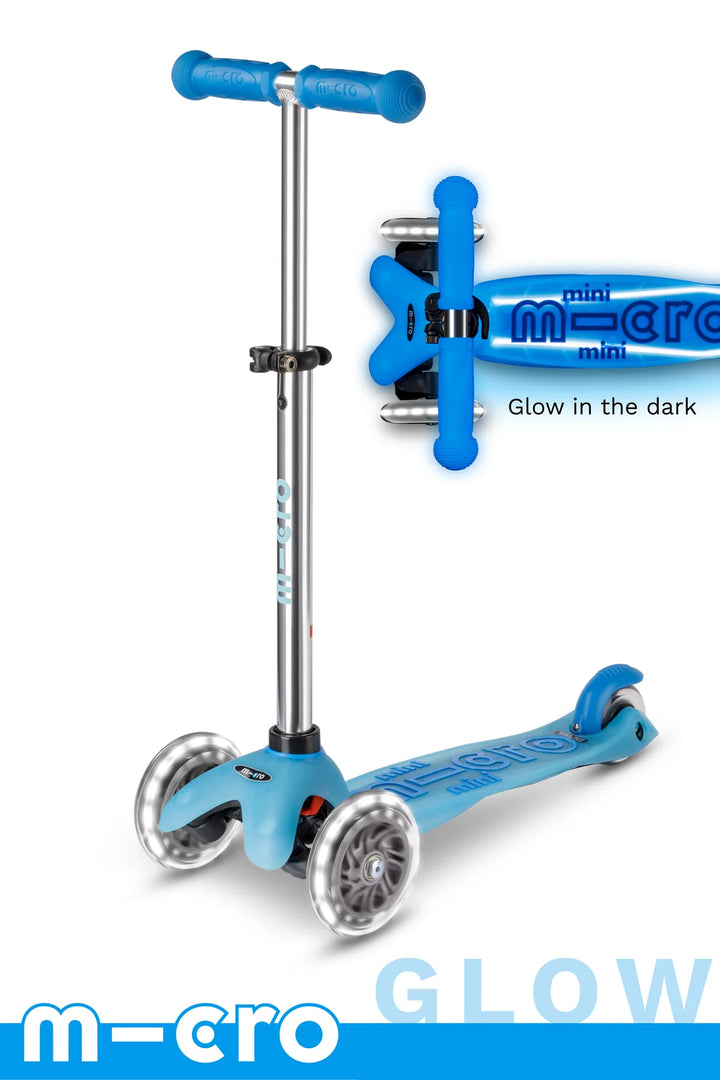 Micro Mini Glow Plus LED Scooter - Arctic Blue - LOCAL PICK UP ONLY