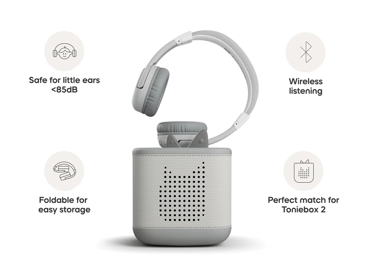 Bluetooth Headphones: Moon Gray | Tonies