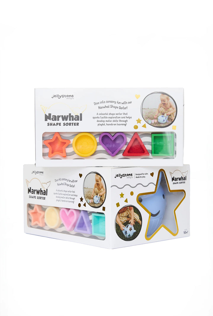 Jellystone Narwhal Shape Sorter | Glo Pals